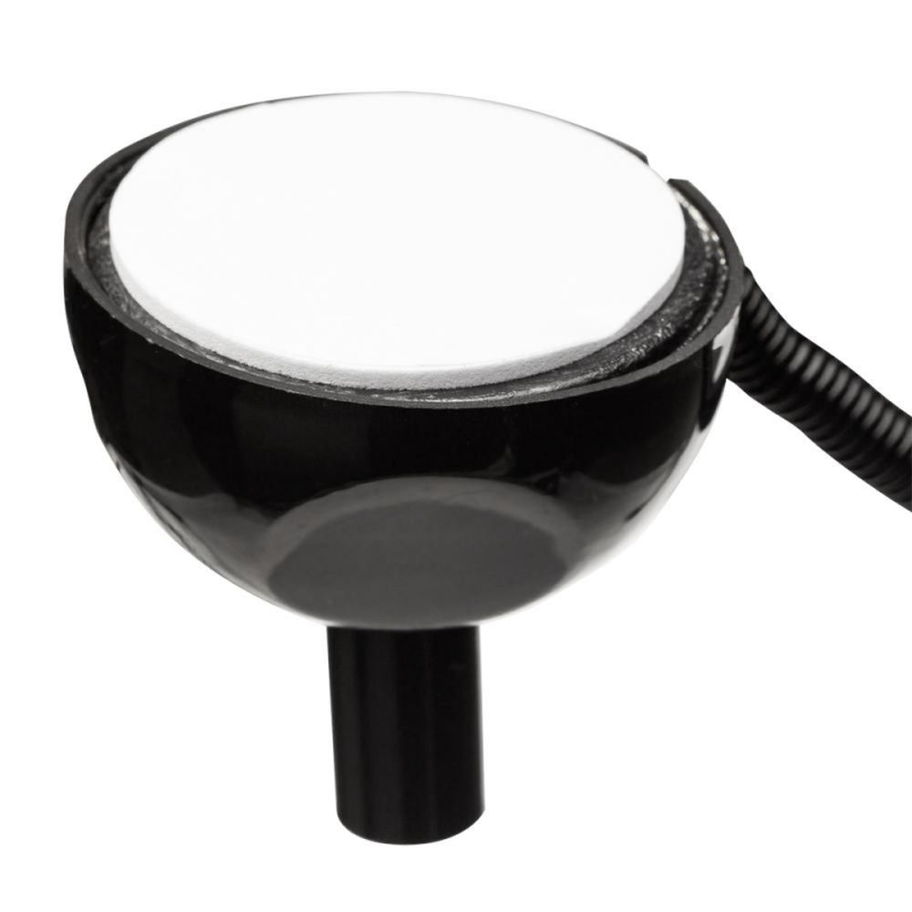 Ручка шариковая на пружине Beifa, держатель на липучке, черный корпус, синяя