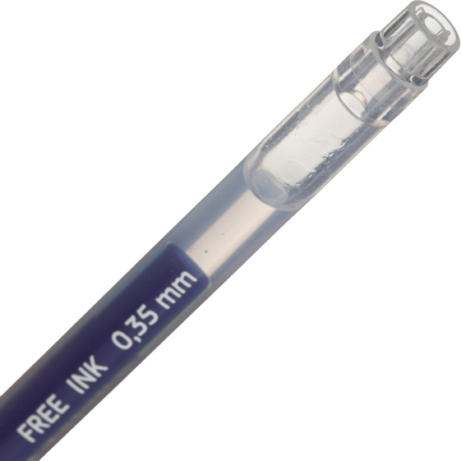 Ручка гелевая Attache Free ink неавтомат, одноразовая, 0,35мм, синяя 