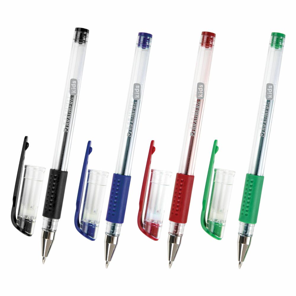 Ручки гелевые с грипом НАБОР 50 ЦВЕТОВ, линия письма 0,5 мм, BRAUBERG KIDS