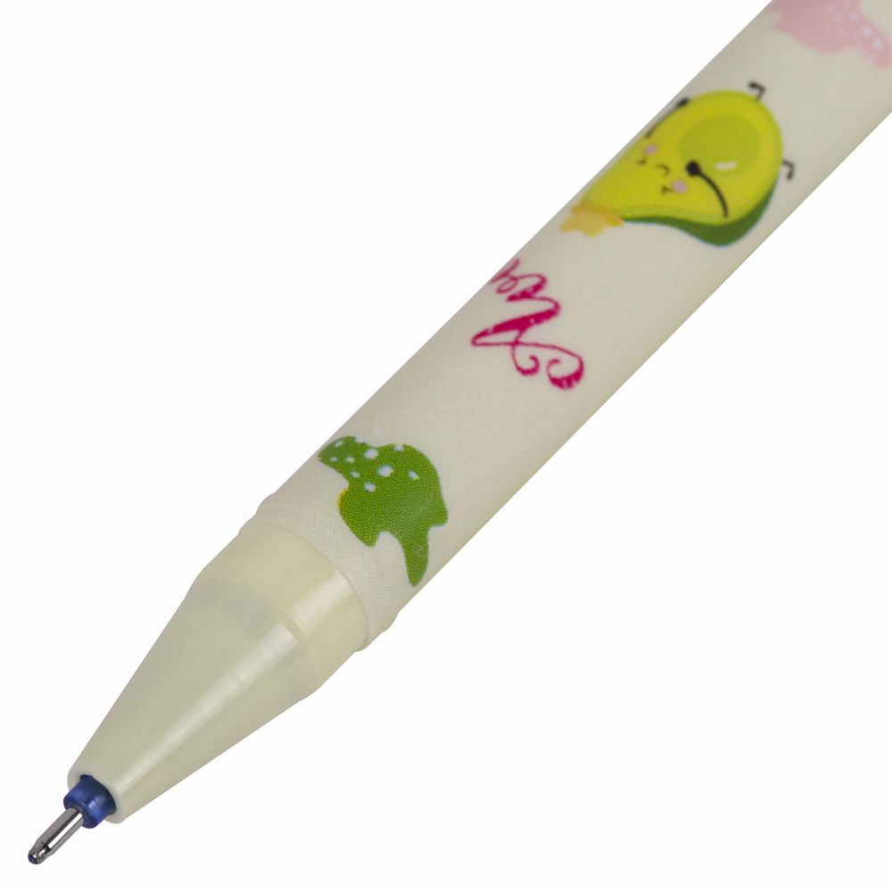 Ручка стираемая гелевая BRAUBERG KIDS "MIX", СИНЯЯ, корпус ассорти, игольчатый наконечник 0,5 мм, линия 0,35 мм