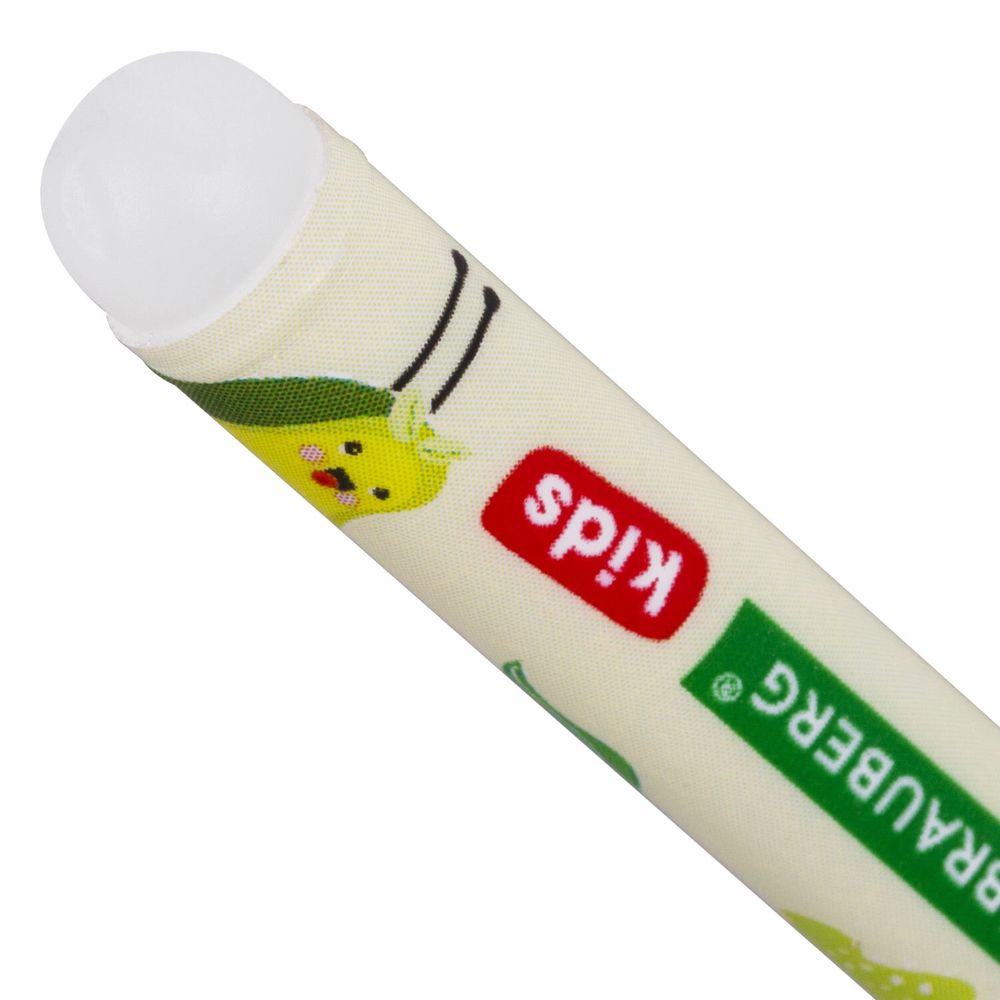 Ручка стираемая гелевая BRAUBERG KIDS "MIX", СИНЯЯ, корпус ассорти, игольчатый наконечник 0,5 мм, линия 0,35 мм