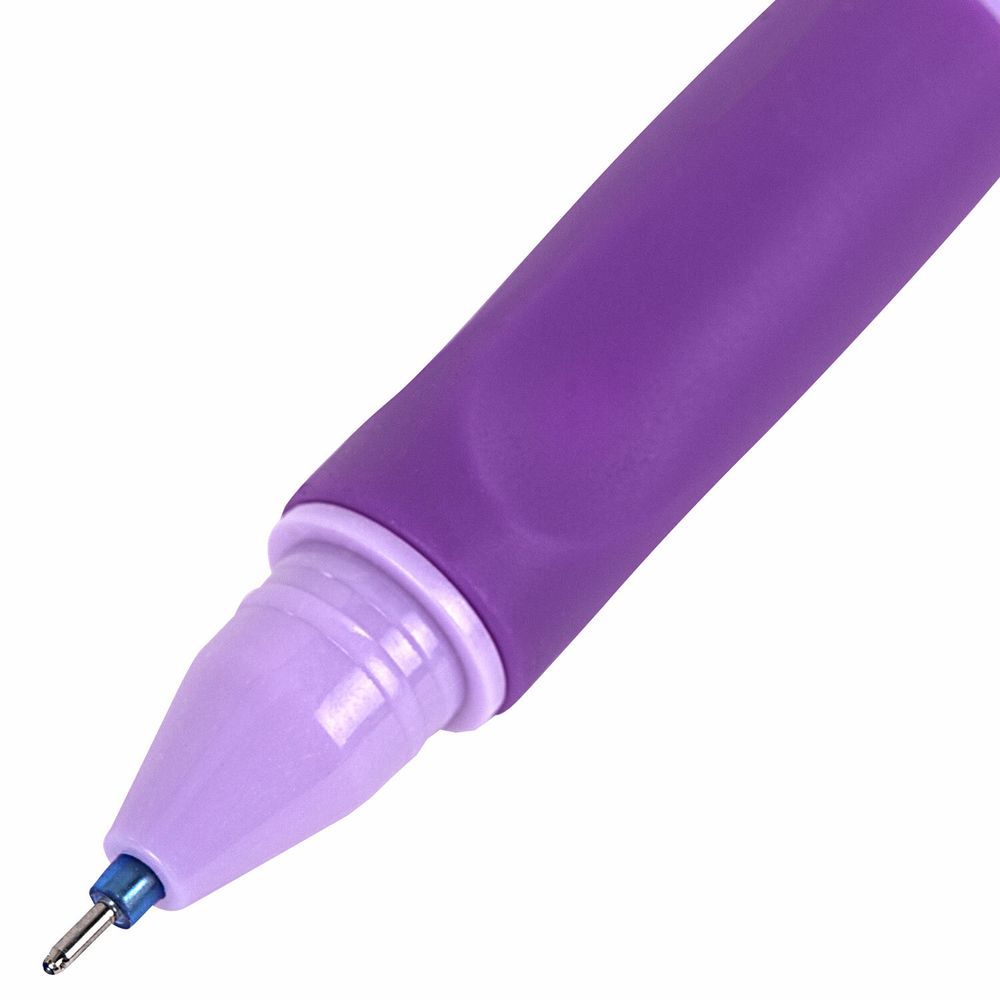 Ручка стираемая гелевая с эргономичным грипом BRAUBERG KIDS "RESTART COLOR", СИНЯЯ, игольчатый пишущий узел 0,5 мм, линия 0,35 мм