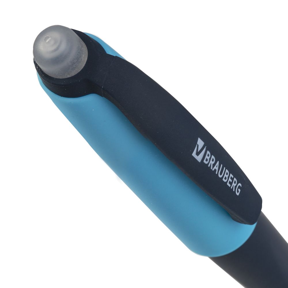 Ручка стираемая гелевая с эргономичным грипом BRAUBERG REPEAT, СИНЯЯ, +3 сменных стержня, узел 0,7 мм, линия письма 0,5 мм
