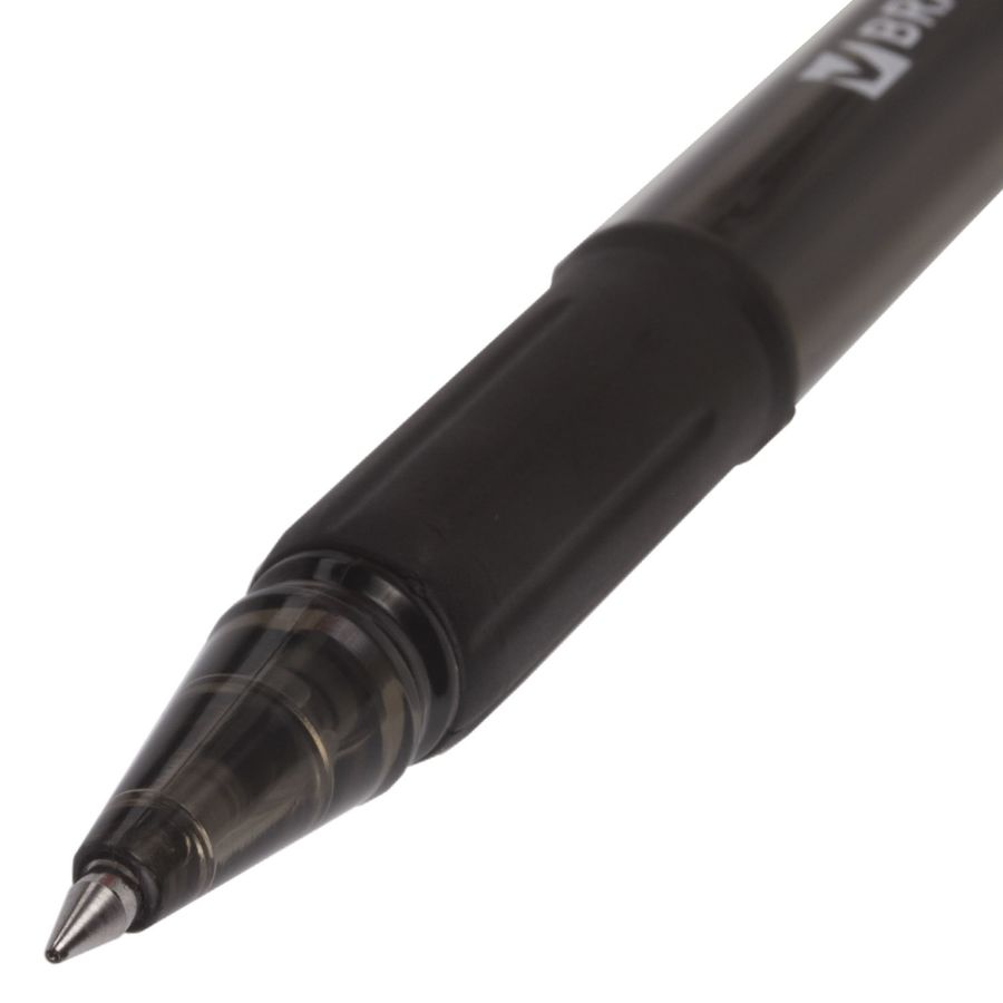 Ручка гелевая с грипом BRAUBERG "Samurai", ЧЕРНАЯ, корпус тонированный, узел 0,5 мм, линия письма 0,35 мм