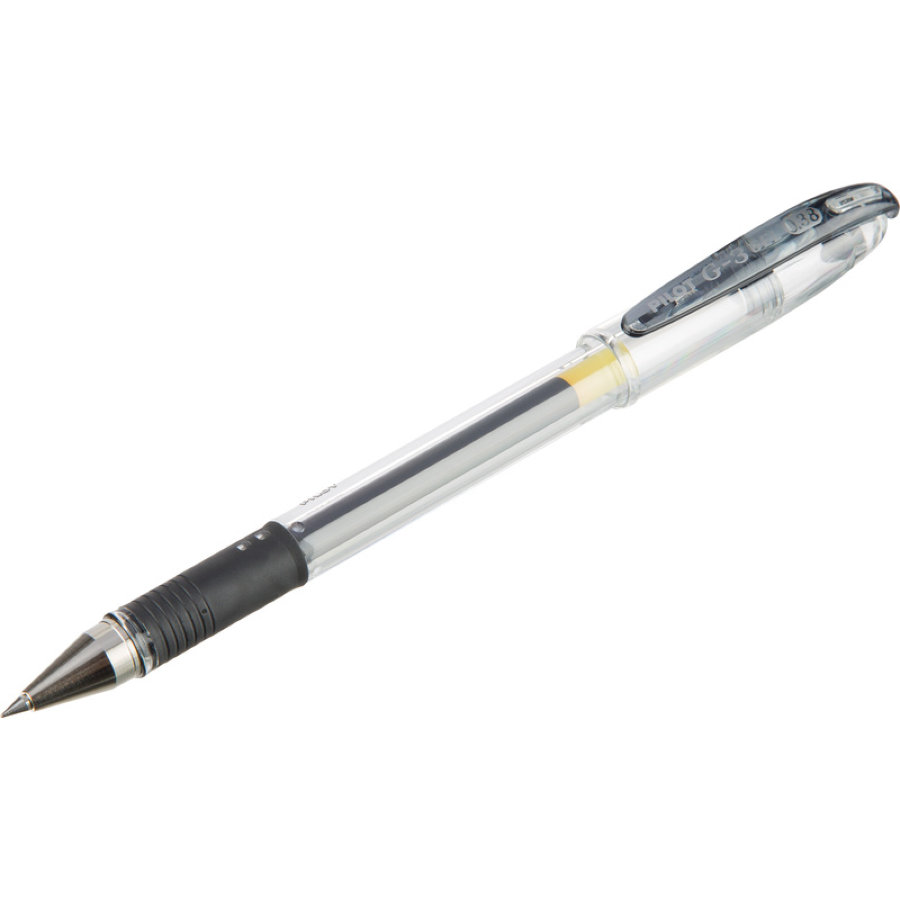 Ручка гелевая Pilot BLN-G3-38-B G3, 0,38мм, с резиновым упором, черная