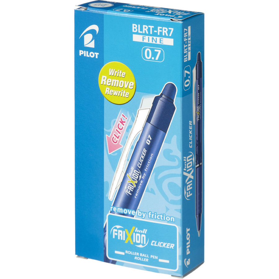 Ручка гелевая Pilot BLRT-FR7 Frixion Clicker, 0,7мм, автомат, синяя