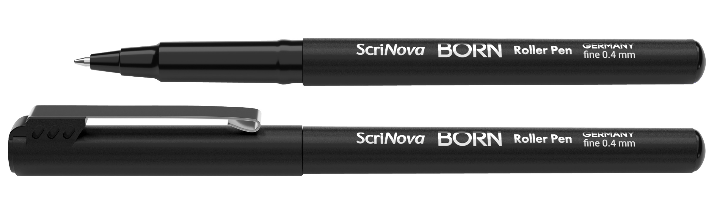 Ручка-роллер SCRINOVA Born roller, 0,4мм, черный