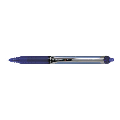Ручка-роллер Pilot BXRT-V5-L Hi-Tecpoint, 0,5мм, автомат, с жидкими чернилами, толщина линии 0,25мм, синяя