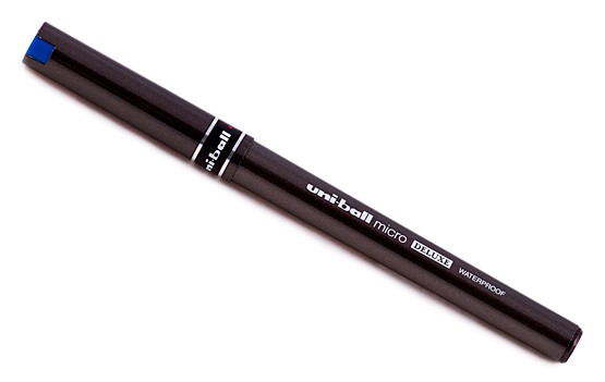 Ручка-роллер Uni-Ball micro DELUXE UB-155, 0,5мм, синяя