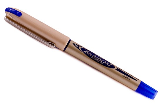 Ручка-роллер Zebra AX7, 0,7мм, синяя