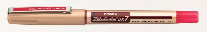 Ручка-роллер Zebra DX7, 0,7мм, красная