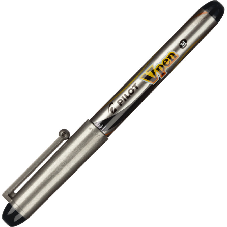 Ручка перьевая PILOT SVP-4M V-Pen, серый корпус, черная 