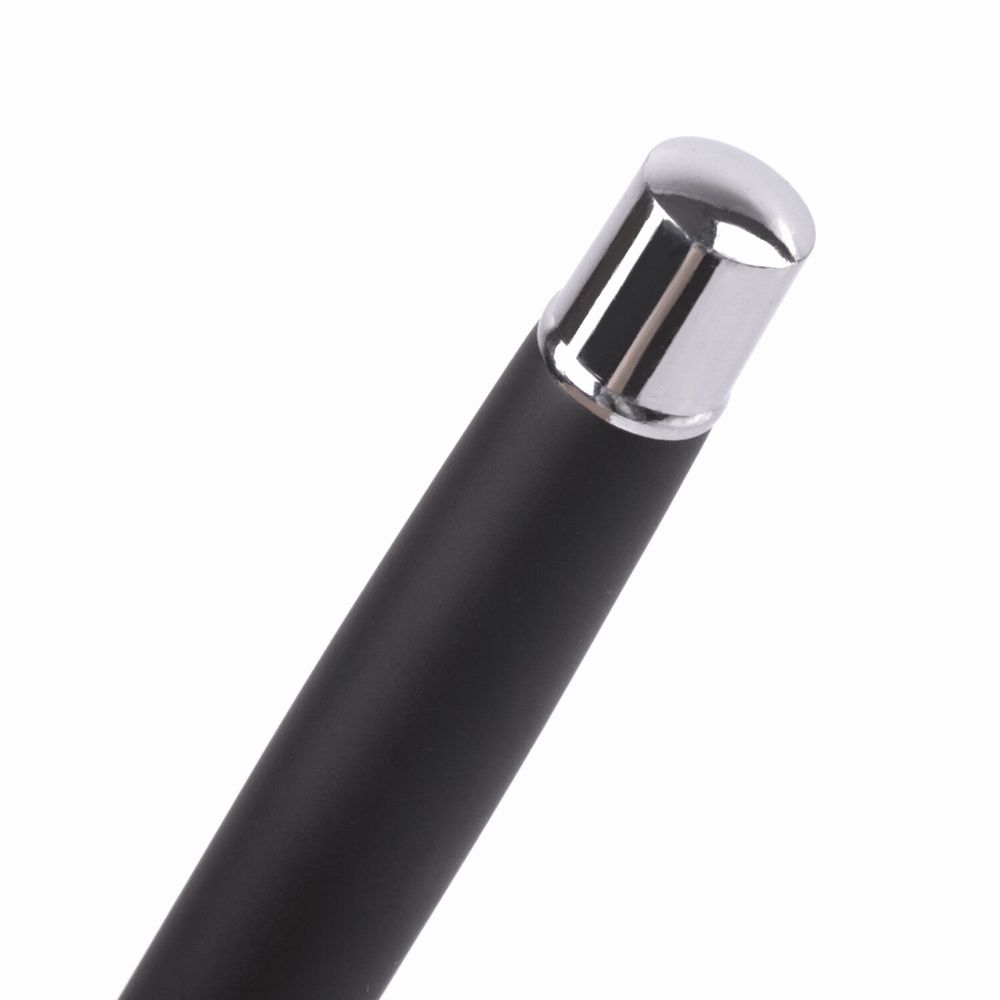 Набор ручек подарочных BRAUBERG Duetto, СИНИЕ, 2 шт.: шариковая, перьевая, черный с хромированными деталями