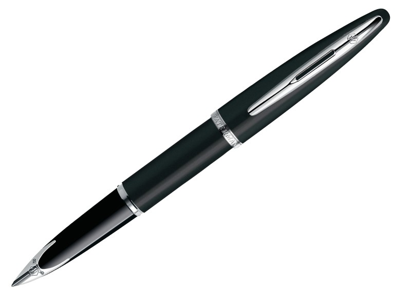 Ручка шариковая Waterman Carene (S0293950) Black ST (M) чернила: синий хром