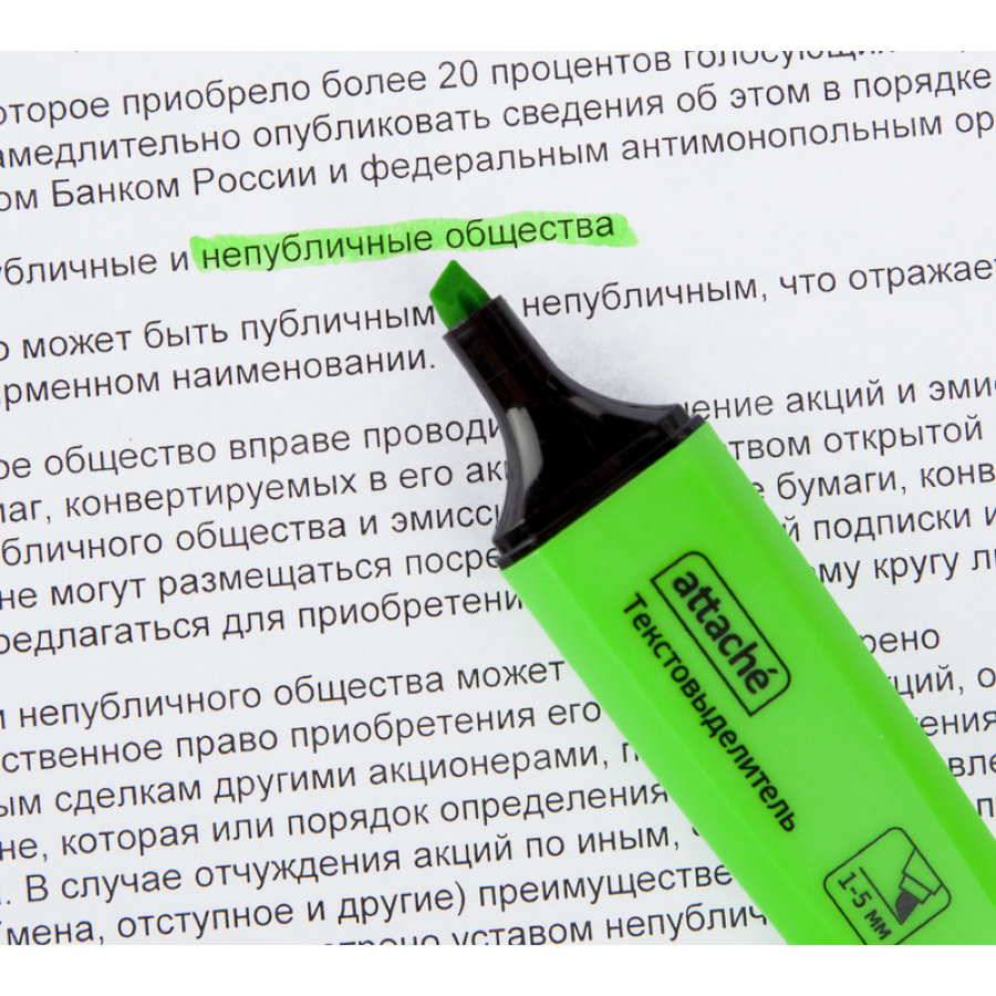 Набор текстовыделителей Attache Palette (толщина линии 1-5 мм, 4 цвета) 