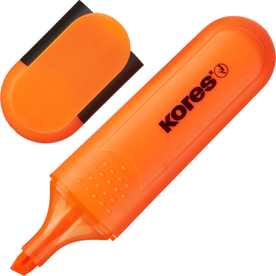 Набор текстовыделителей Kores BRIGHT LINER PLUS, скош након, 1-5 мм, 6цв 