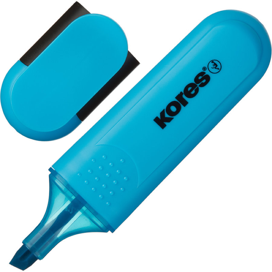 Набор текстовыделителей Kores BRIGHT LINER PLUS, скош након, 1-5 мм, 6цв 