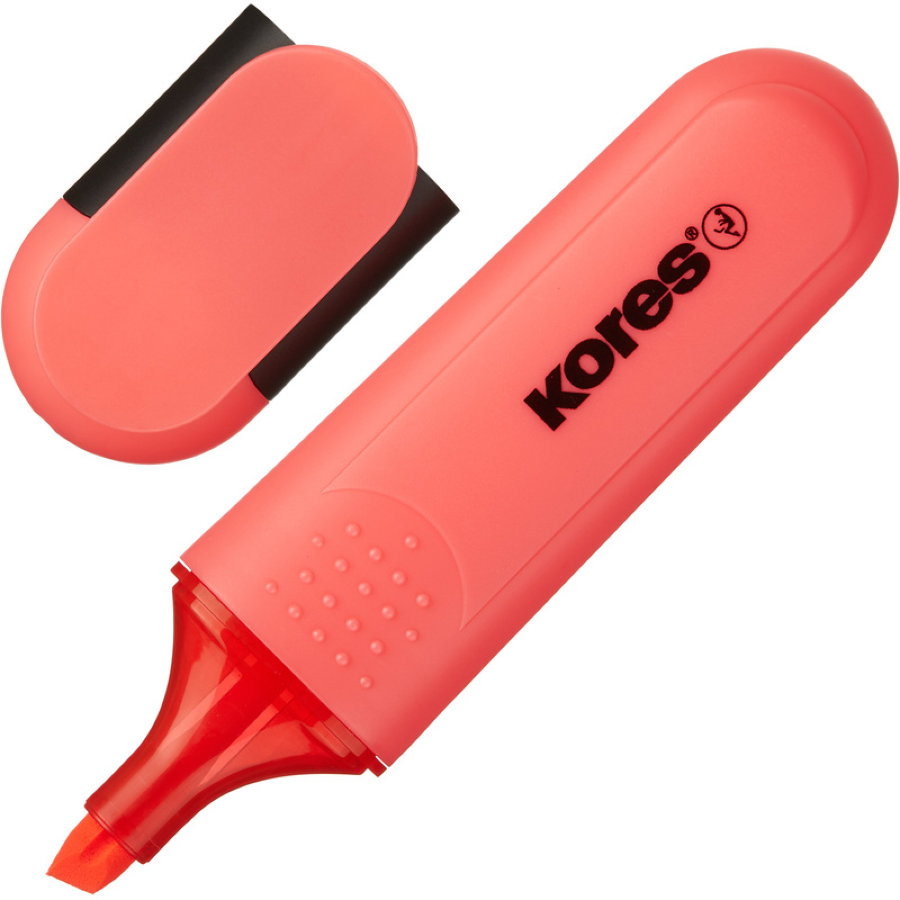 Набор текстовыделителей Kores BRIGHT LINER PLUS, скош након, 1-5 мм, 6цв 