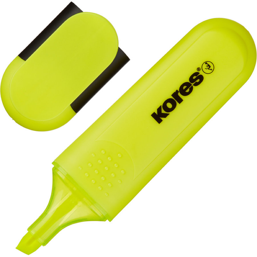 Набор текстовыделителей Kores BRIGHT LINER PLUS, скош након, 1-5 мм, 6цв 