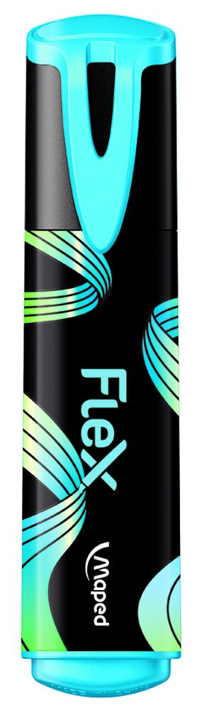 Текстовыделитель FLUO PEP'S FLEX гибкий наконечник, пишущий узел 1-5мм, цв. ассорти, в дисплее