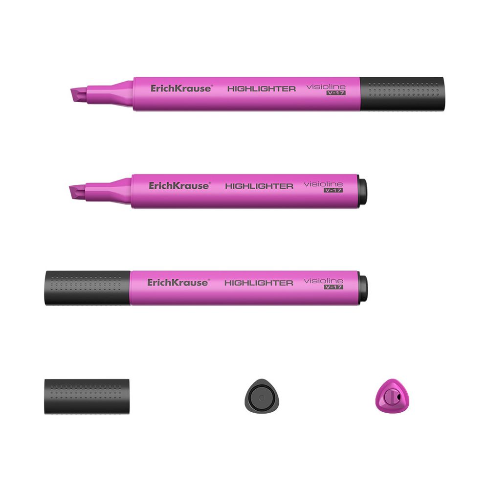 Текстмаркер ErichKrause Visioline V-17, цвет чернил розовый