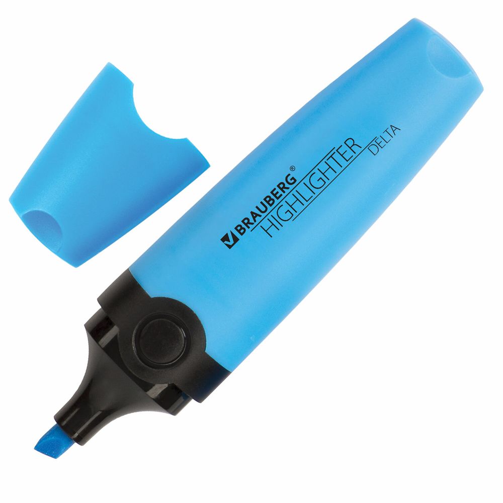 Набор текстовыделителей 12 ЦВЕТОВ на подставке, BRAUBERG "DELTA", линия 1-5 мм