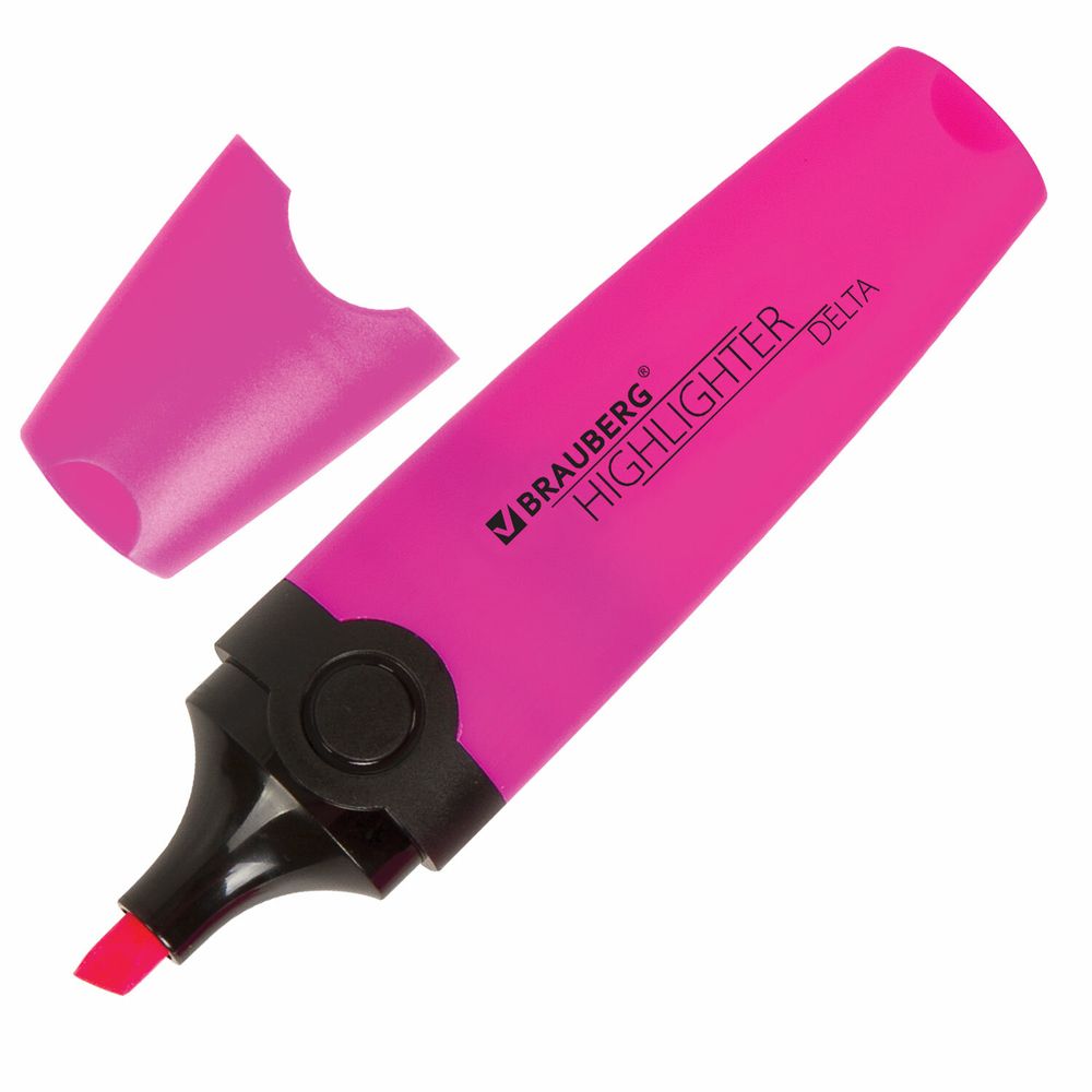 Набор текстовыделителей 12 ЦВЕТОВ на подставке, BRAUBERG "DELTA", линия 1-5 мм