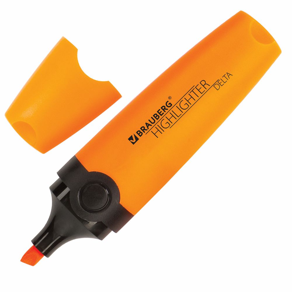 Набор текстовыделителей 12 ЦВЕТОВ на подставке, BRAUBERG "DELTA", линия 1-5 мм