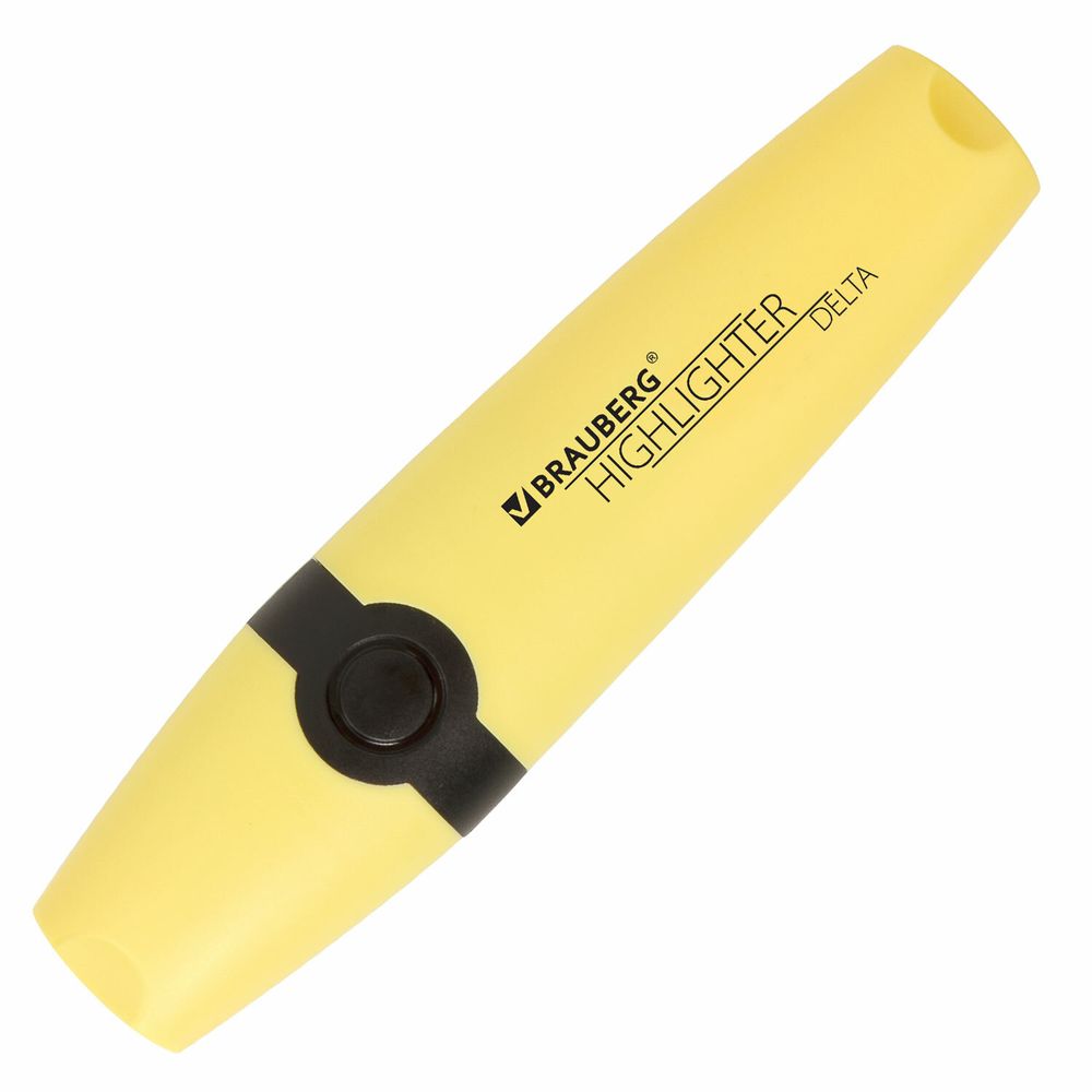 Набор текстовыделителей 12 ЦВЕТОВ на подставке, BRAUBERG "DELTA", линия 1-5 мм