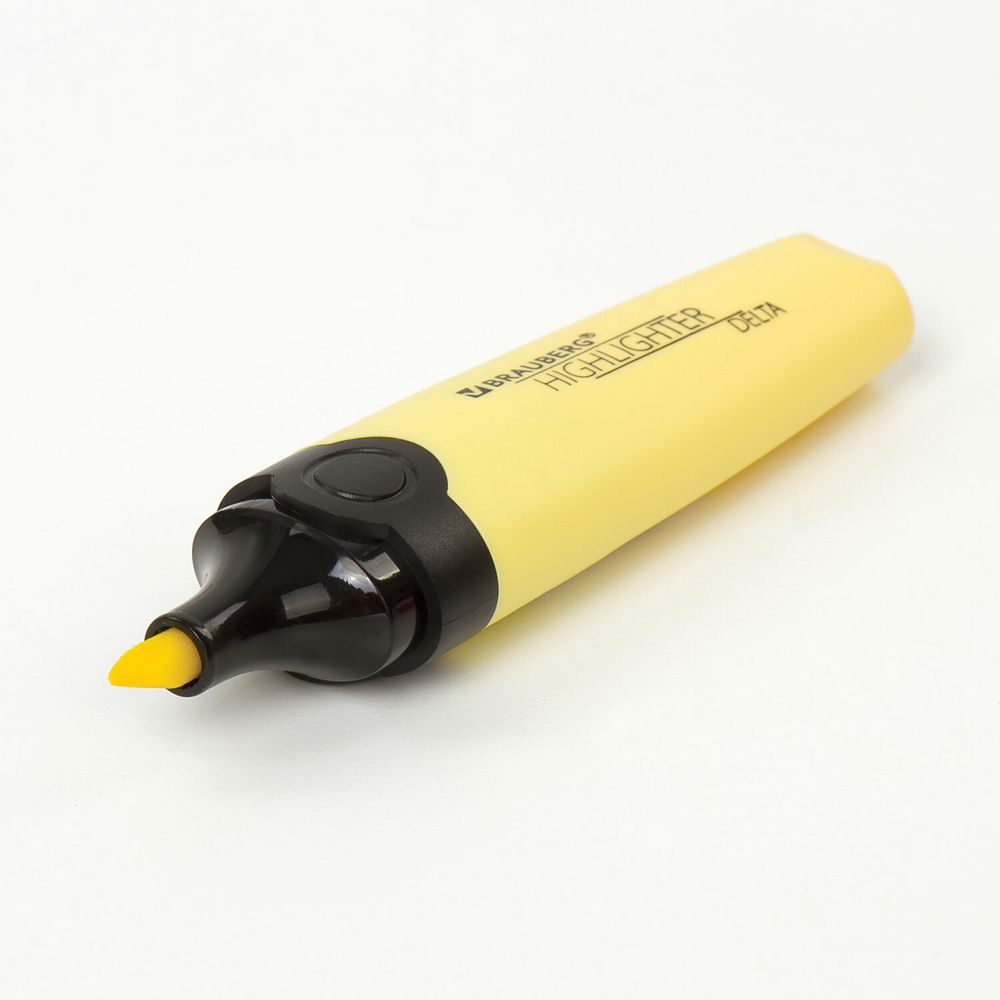 Набор текстовыделителей 12 ЦВЕТОВ на подставке, BRAUBERG "DELTA", линия 1-5 мм