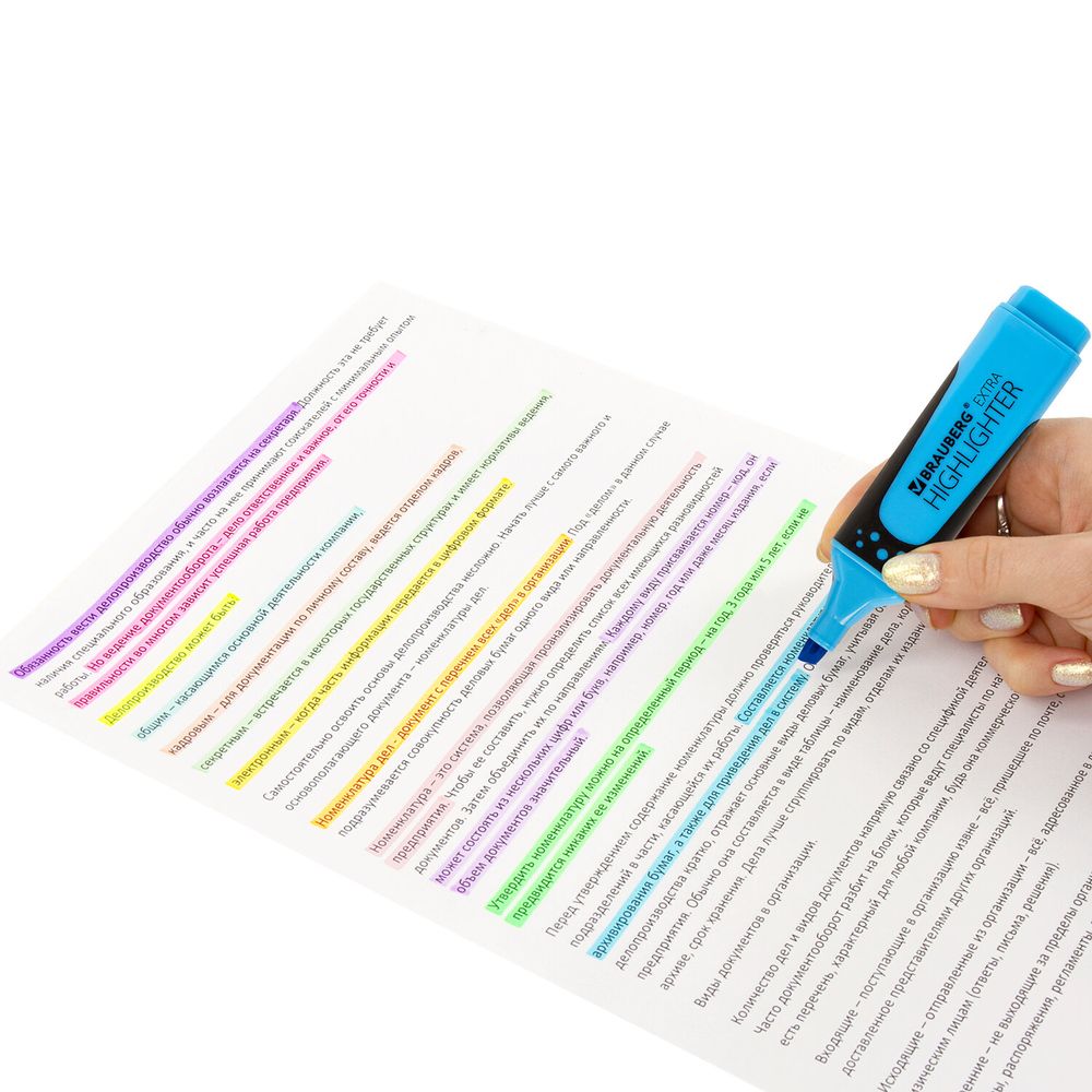 Набор текстовыделителей 12 ЦВЕТОВ на подставке, BRAUBERG "EXTRA", прорезиненный корпус, линия 1-5 мм