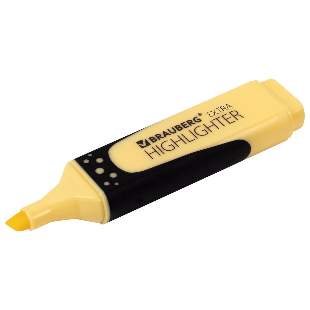 Набор текстовыделителей 12 ЦВЕТОВ на подставке, BRAUBERG "EXTRA", прорезиненный корпус, линия 1-5 мм