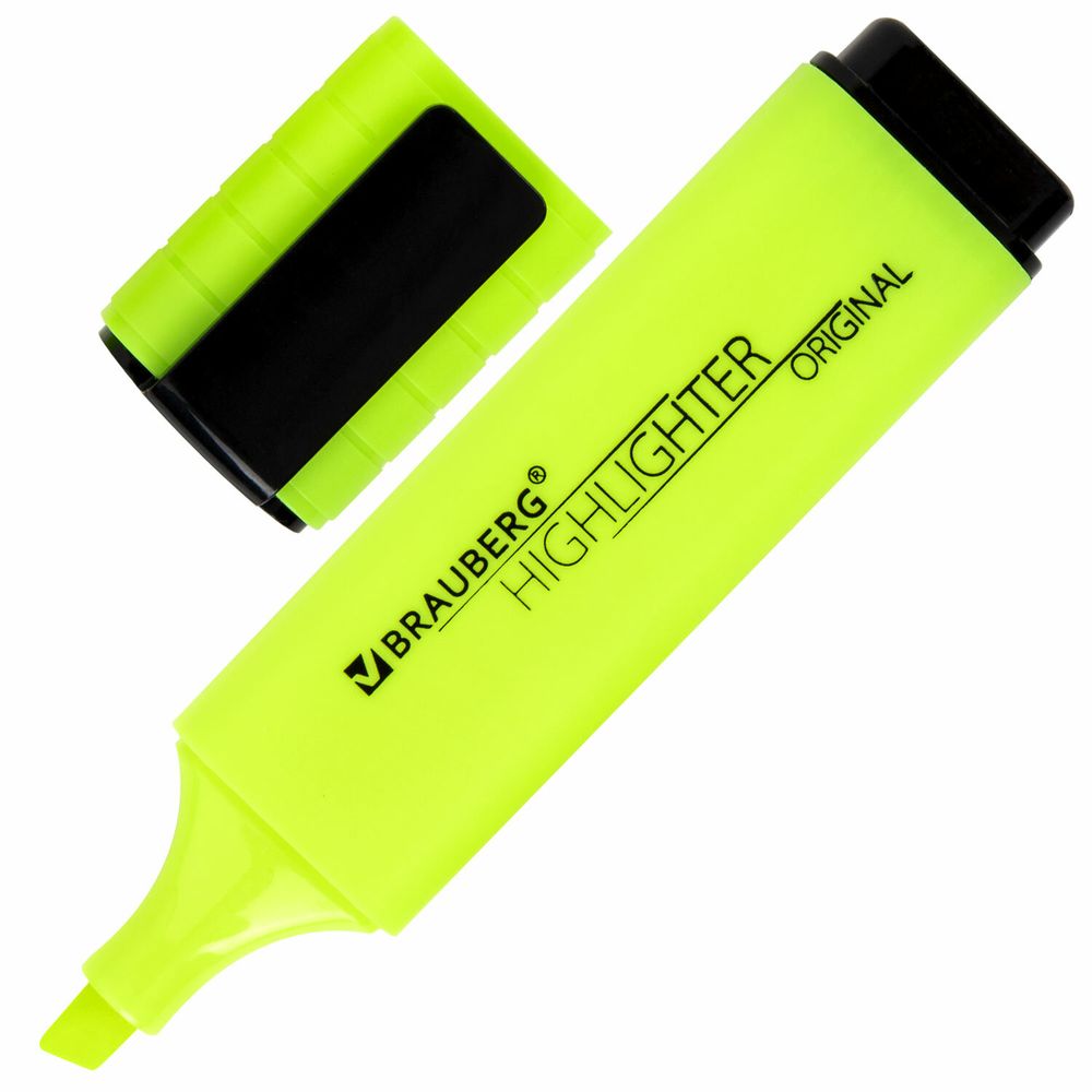 Набор текстовыделителей 4 ЦВЕТА, BRAUBERG "ORIGINAL NEON", линия письма 1-5 мм