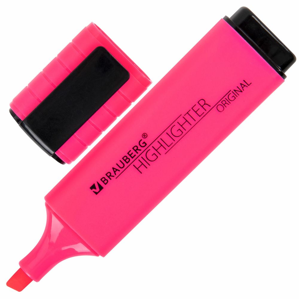 Набор текстовыделителей 4 ЦВЕТА, BRAUBERG "ORIGINAL NEON", линия письма 1-5 мм