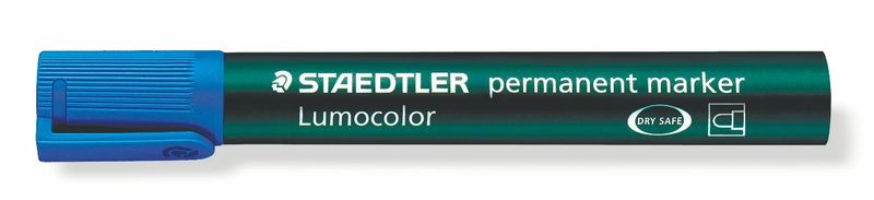 Маркер перманентный Staedtler Lumocolor, круглый, 2 мм, синий