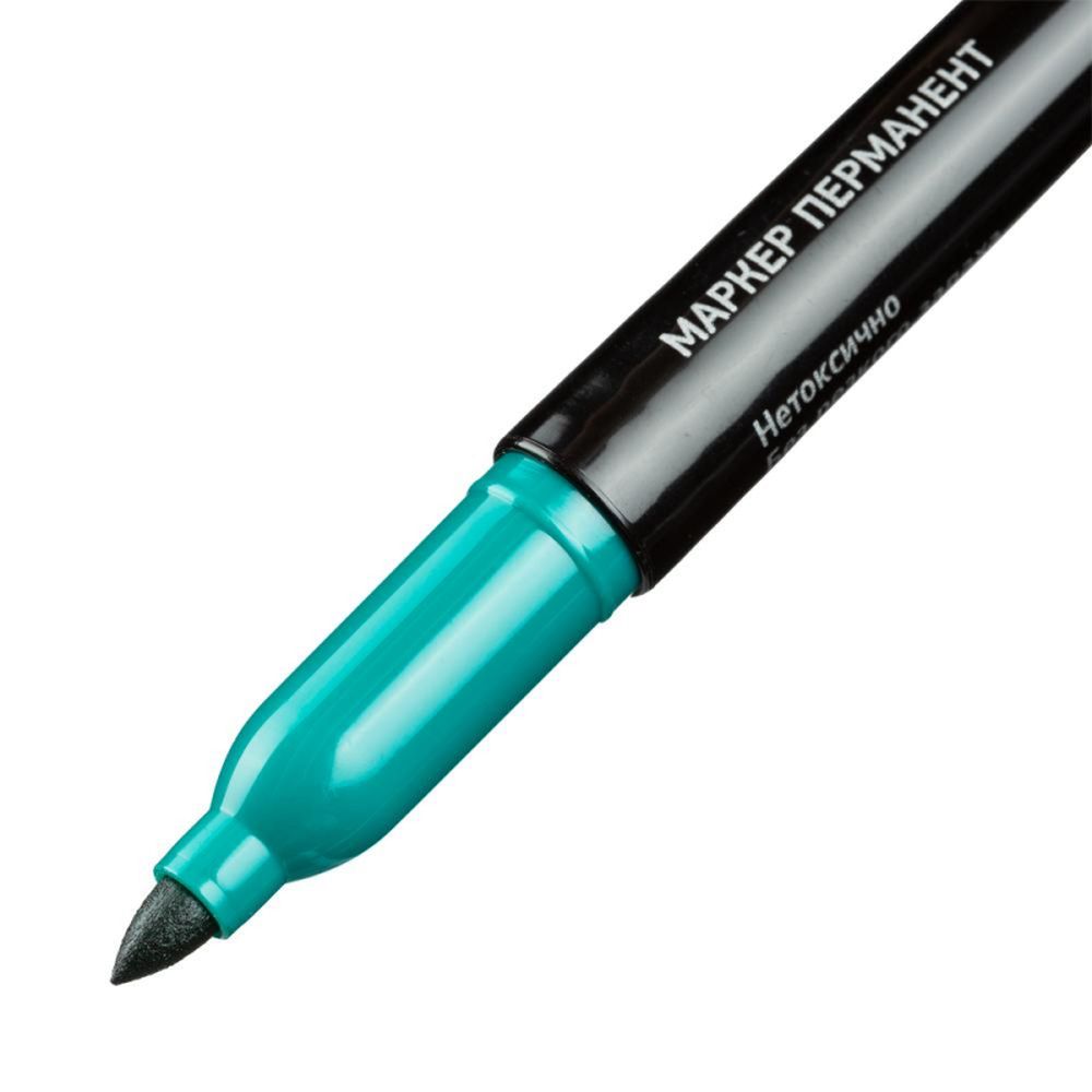 Маркер перманент Attache зеленый 1,5-3мм.