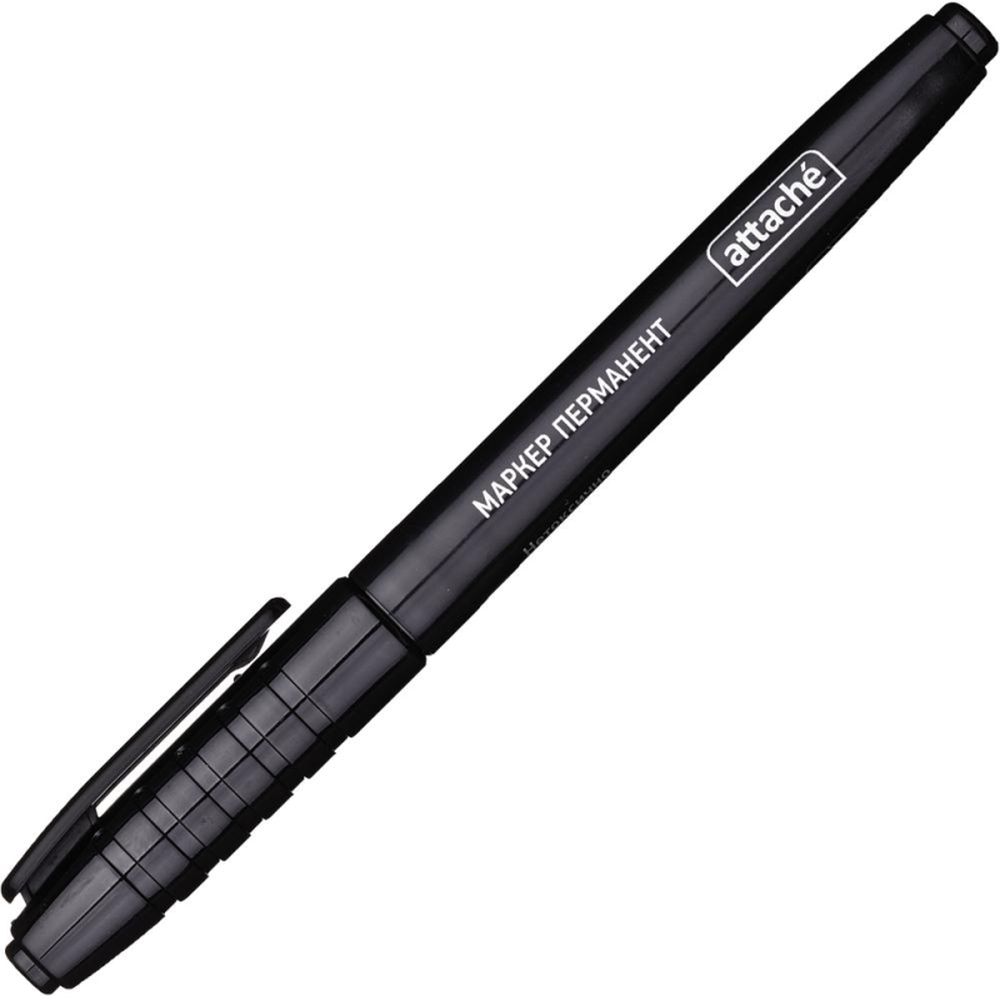 Маркер перманент Attache, 1,5-3мм, черный
