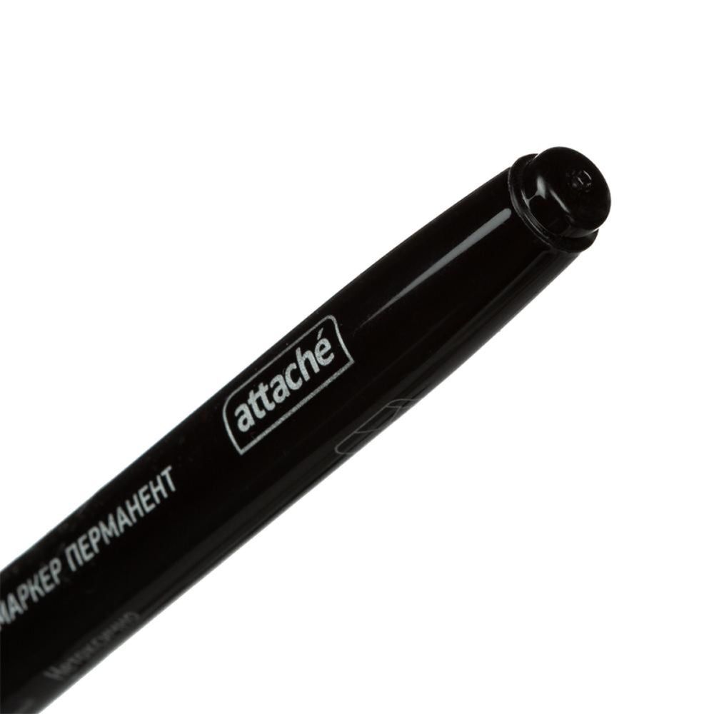 Маркер перманент Attache, 1,5-3мм, черный
