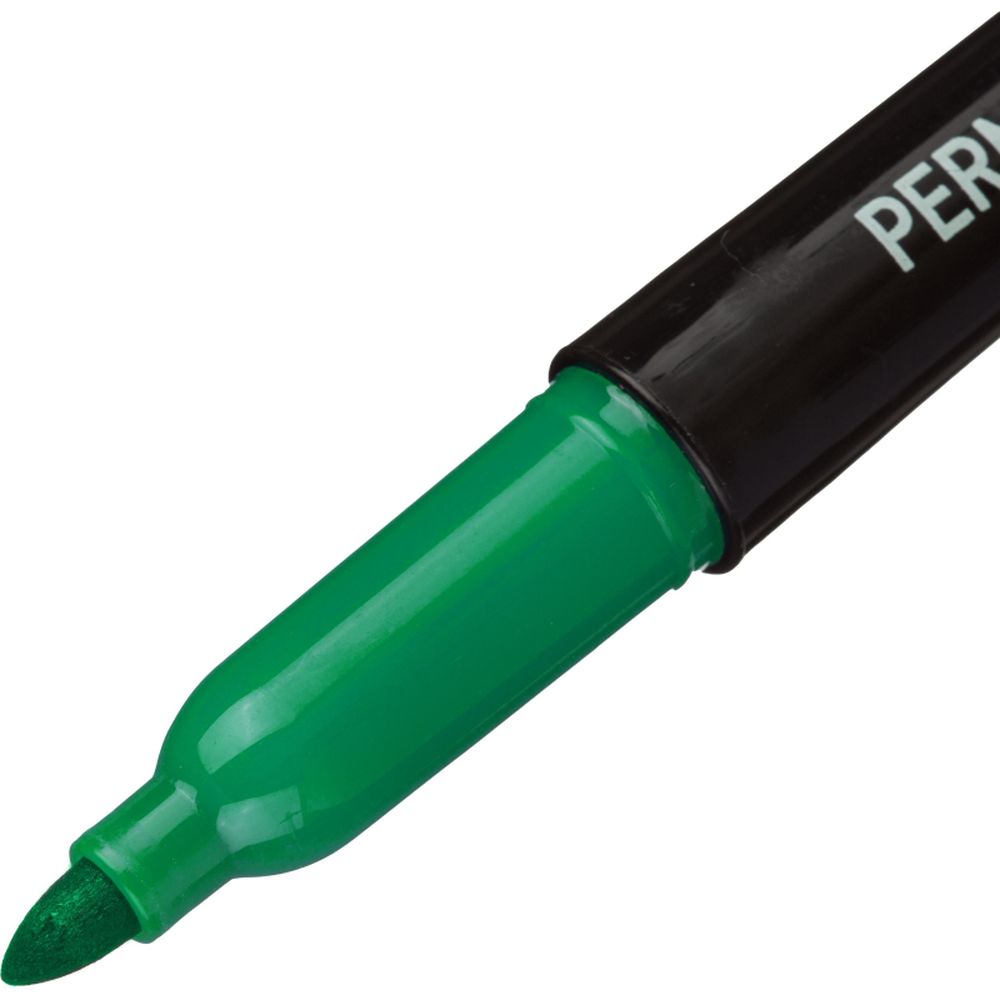 Маркер перманент CC1118, 3-5мм, круглый, зеленый