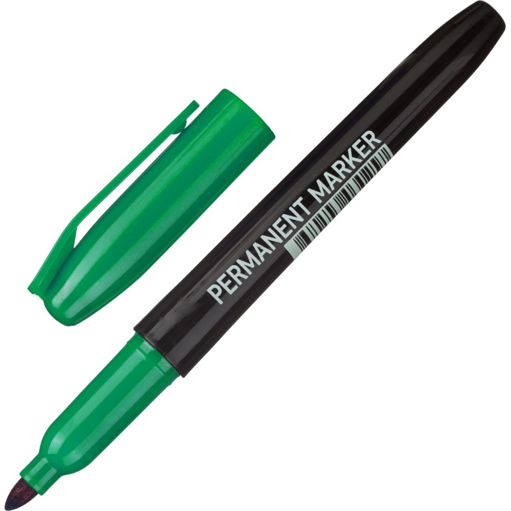 Маркер перманент CC1118, 3-5мм, круглый, зеленый