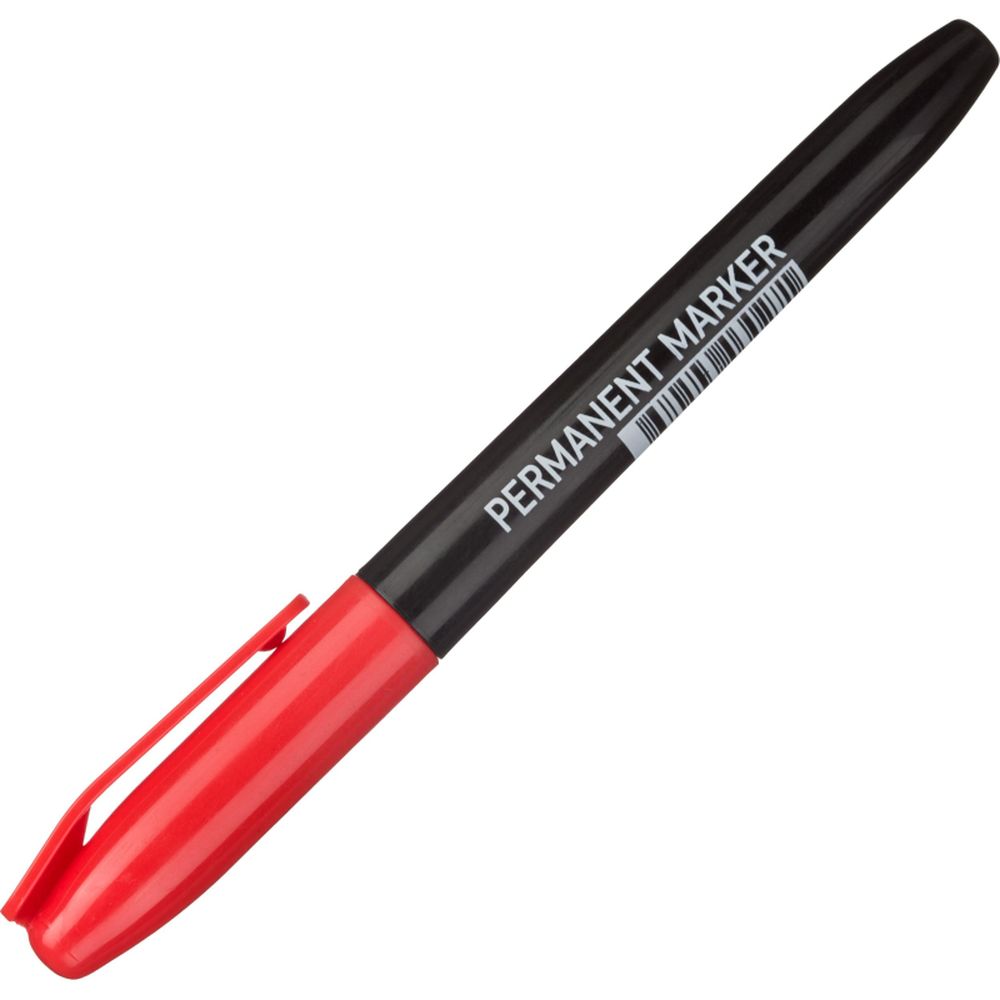 Маркер перманент CC1118, 3-5мм, круглый, красный