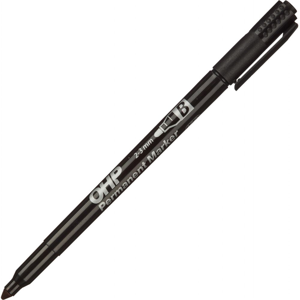 Маркер перманент ICO TOP B 3мм черный Венгрия