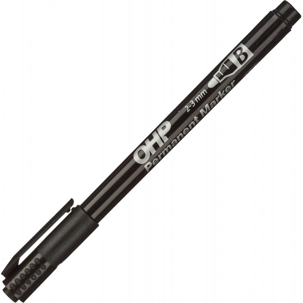 Маркер перманент ICO TOP B 3мм черный Венгрия