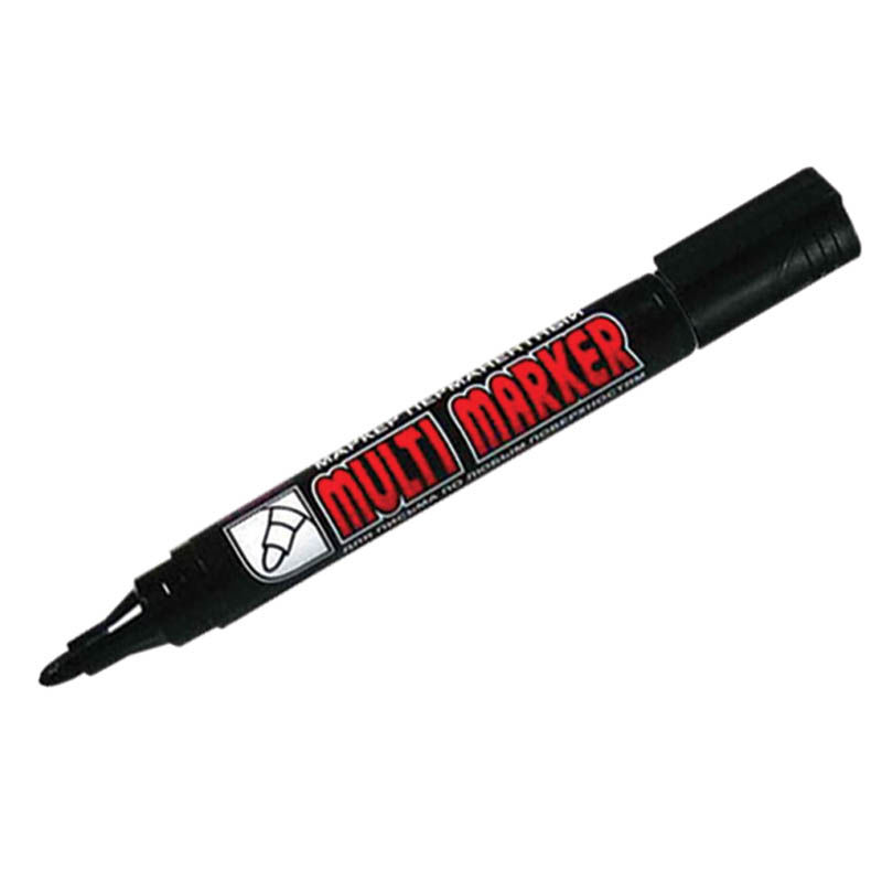 Маркер перманентный Multi marker, 2,0мм черный Crown CPM-800