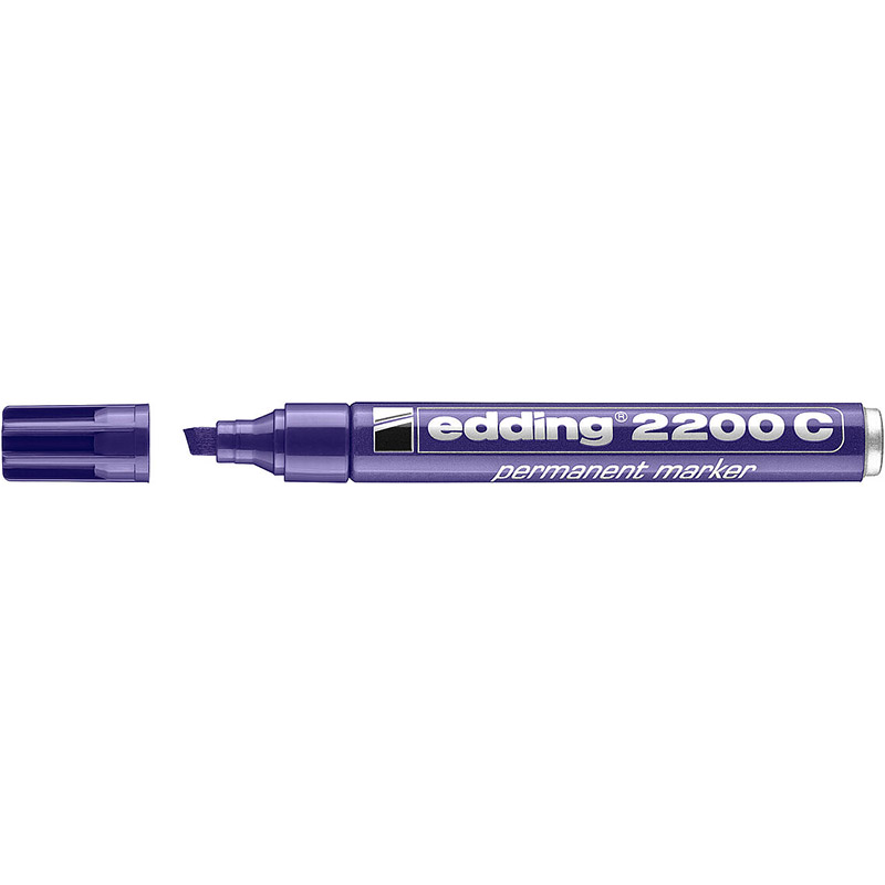 Маркер перманент Edding 2200C/001, 1-5мм, заправляемый, фиолетовый