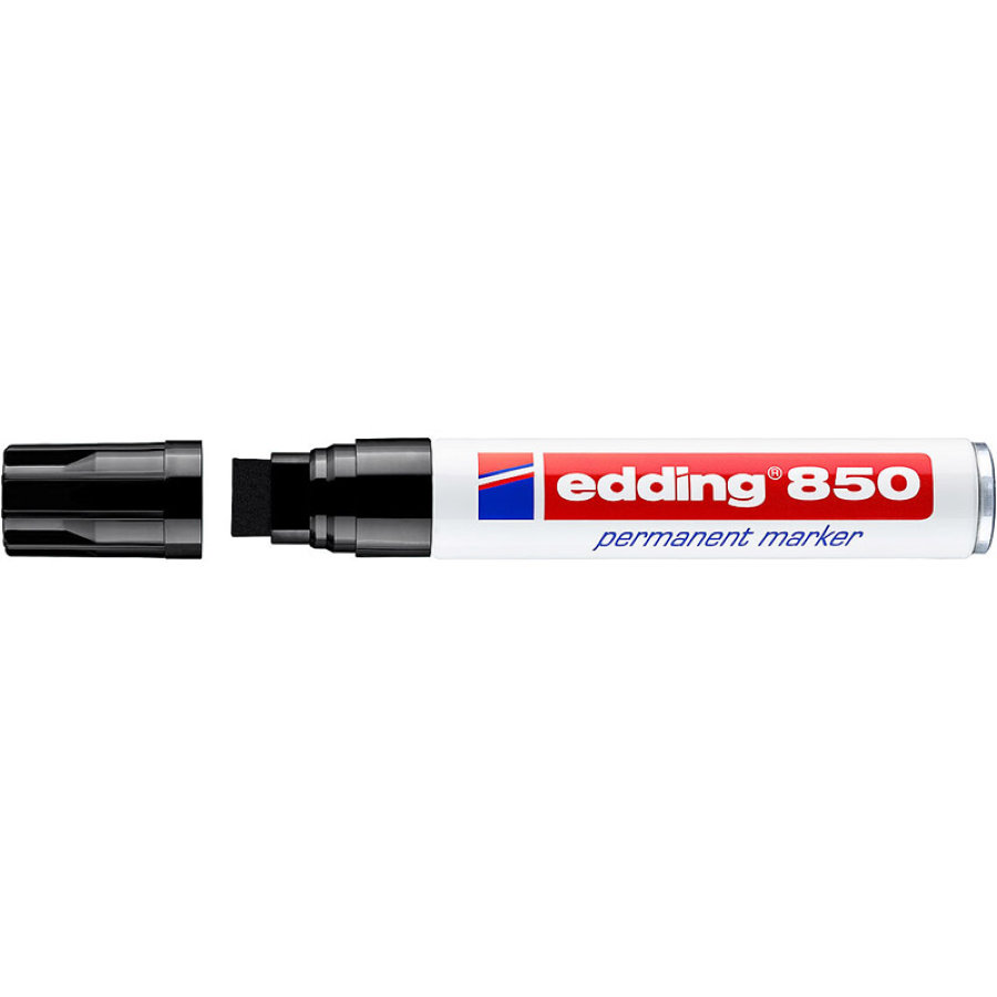 Маркер перманент Edding 850/001, 5-16мм, черный