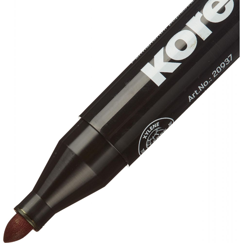 Маркер перманент Kores 1,5-3мм, круглый, красный