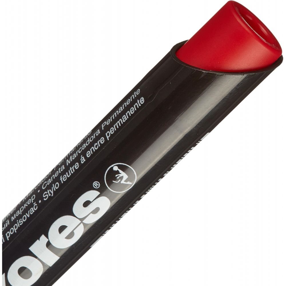 Маркер перманент Kores 1,5-3мм, круглый, красный