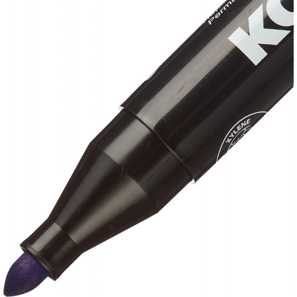 Маркер перманент Kores 1,5-3мм, круглый, синий