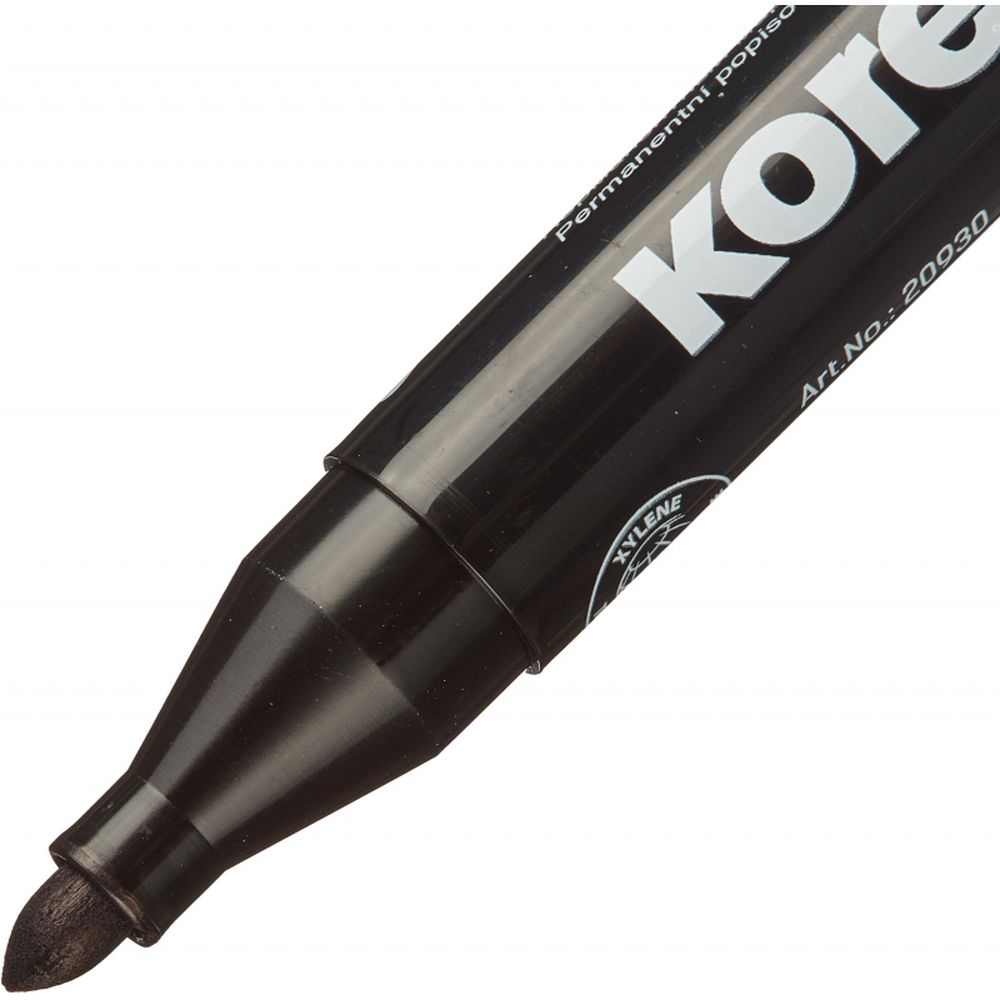 Маркер перманент Kores 1,5-3мм, круглый, черный